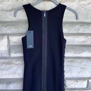 LINE Knitwear Bodycon Dress Back Zipper new XS $250